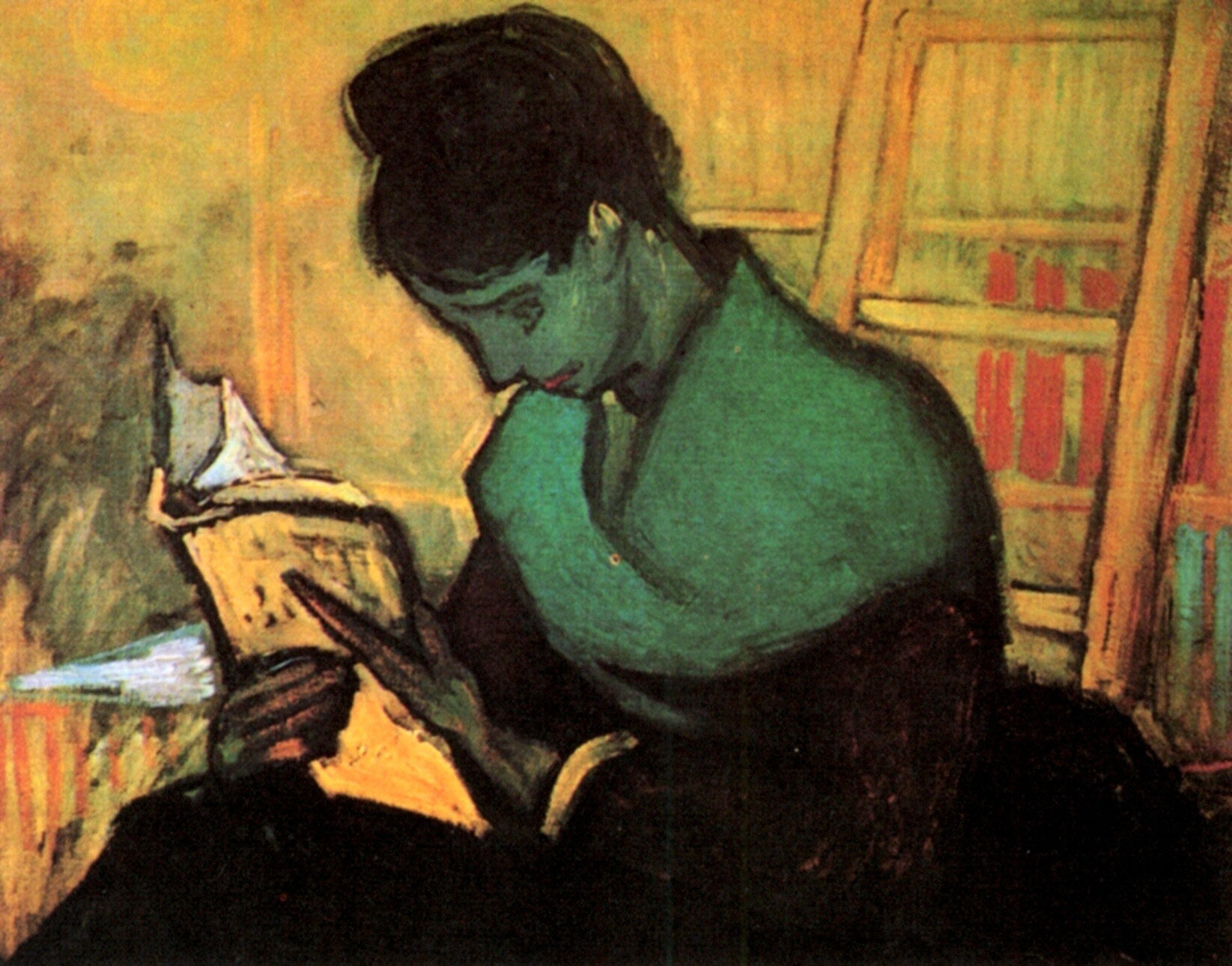 Картина Ван Гога Читающая роман 1888